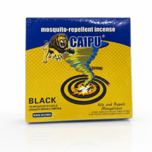 PUSHENG High-Quality Black Mosquito Coil – 0.03% Dimefluthrin Insecticide, 10 Coils per Box, Micro-Smoke for Home & Commercial Use