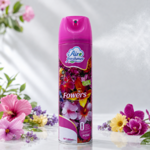 PUSHENG Eco-Friendly Floral Air Freshener Spray – 480ml Long-Lasting Odor Eliminator, Dust & Bacteria Remover for Home and Commercial Use